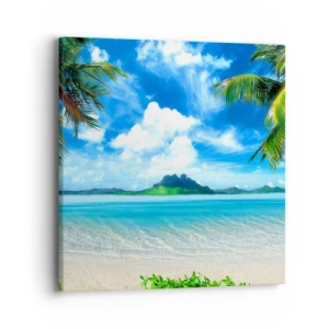 Obraz na płótnie - Lazur tropików - 40x40 cm