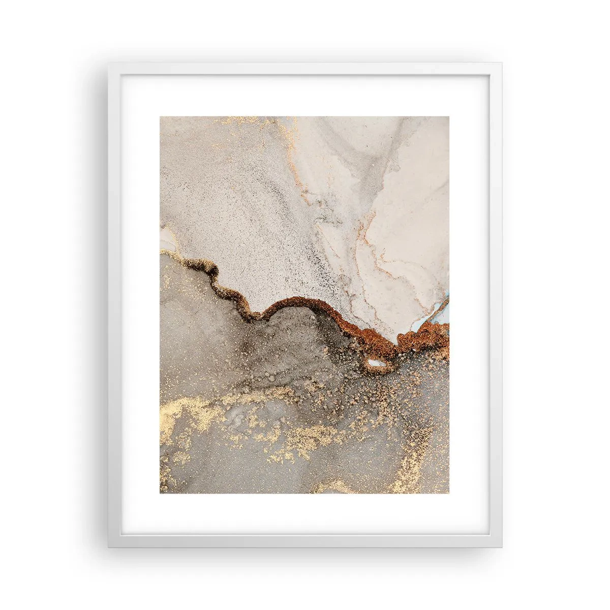 Plakat w białej ramie - Na granicy barw - 40x50 cm