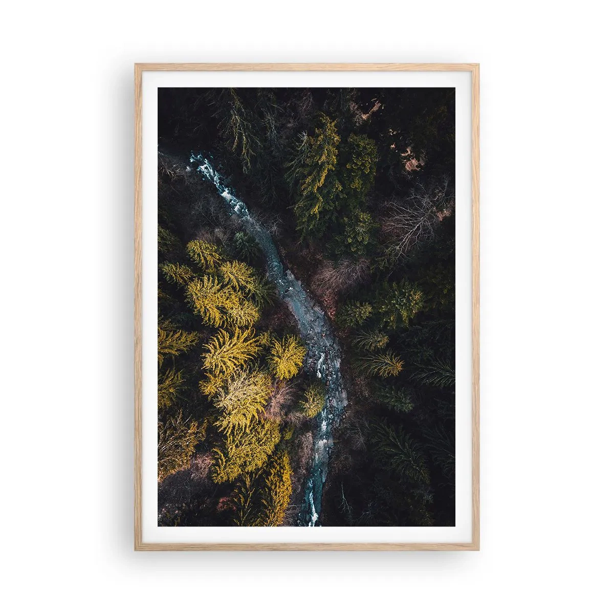 Plakat w ramie jasny dąb - Szybko, coraz szybciej - 70x100 cm