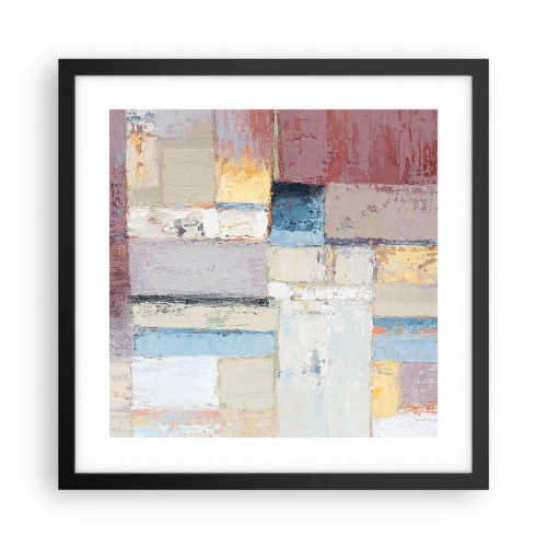 Plakat w czarnej ramie - Spokój geometrii - 40x40 cm