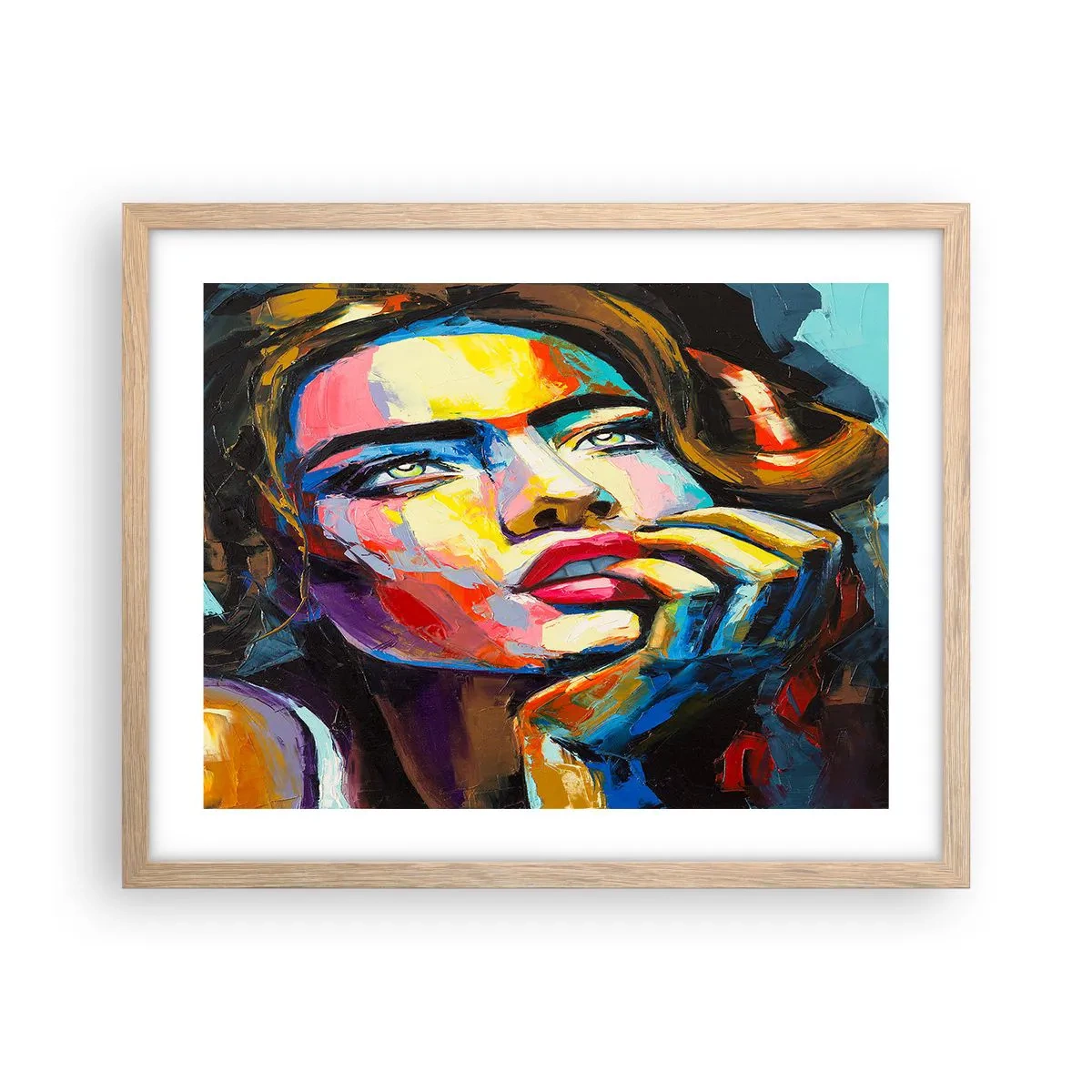 Plakat w ramie jasny dąb - Marzenia jak ptaki szybują po niebie - 50x40 cm