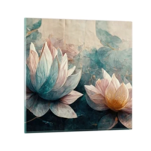 Obraz na szkle - Gwiazdy jeziora - 50x50 cm