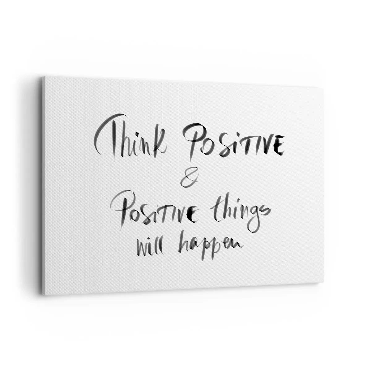 Obraz na płótnie - Inspirujący napis w czerni na białym tle - 100x70cm - Jak żyć? - Nowoczesna dekoracja ścienna do salonu, kuchni i sypialni ARTTOR