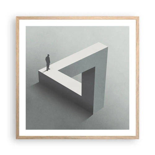 Plakat w ramie jasny dąb - A jednak możliwe - 60x60 cm