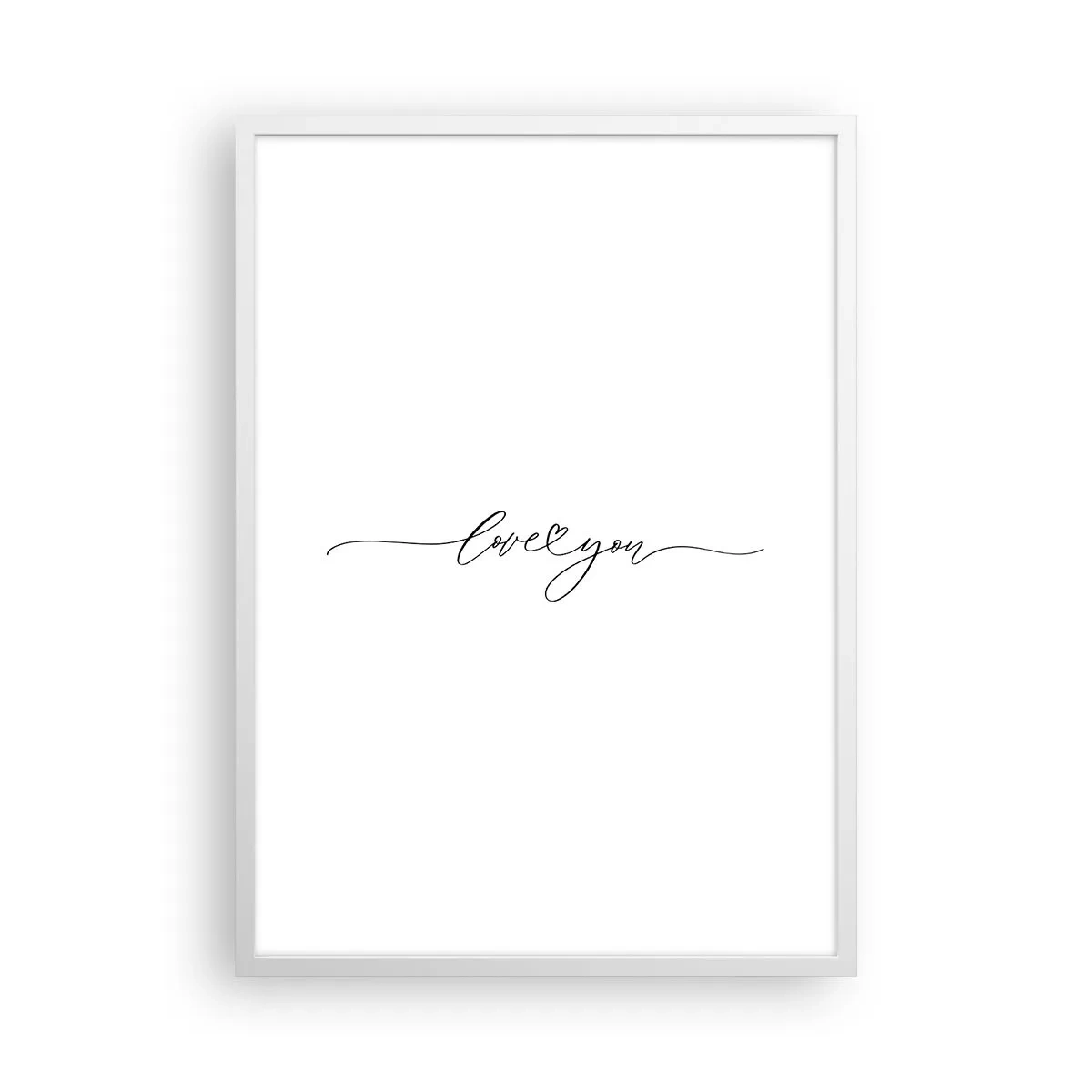 Plakat w białej ramie - Czarno na białym - 50x70 cm