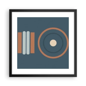 Plakat w czarnej ramie - Istota rzeczy - 40x40 cm
