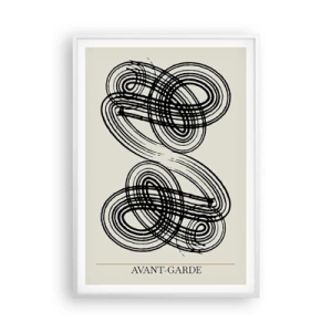 Plakat w białej ramie - Wyszło spontanicznie - 70x100 cm