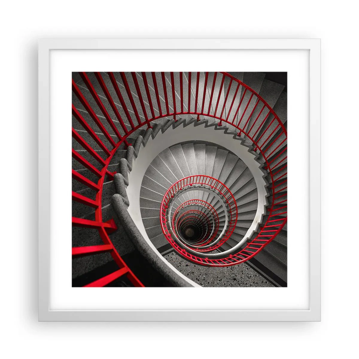 Plakat w białej ramie - Zabawy architektury - 40x40 cm