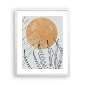 Plakat w białej ramie - Zawsze ku słońcu - 40x50 cm