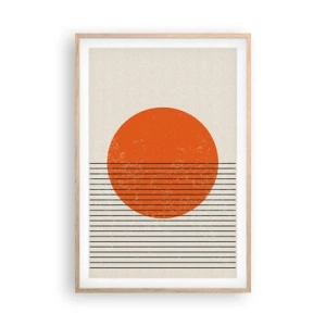 Plakat w ramie jasny dąb - Zawsze słońce - 61x91 cm