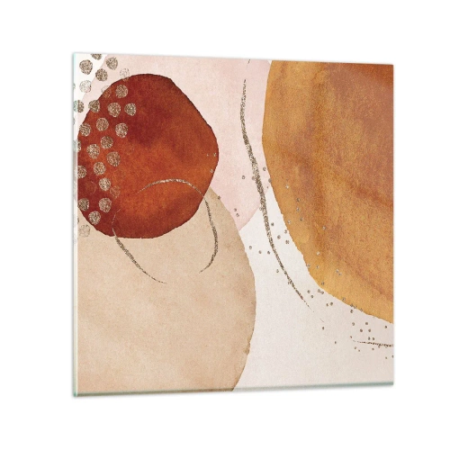Obraz na szkle - Krągłość i ruch - 60x60 cm