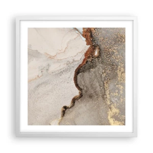 Plakat w białej ramie - Na granicy barw - 50x50 cm