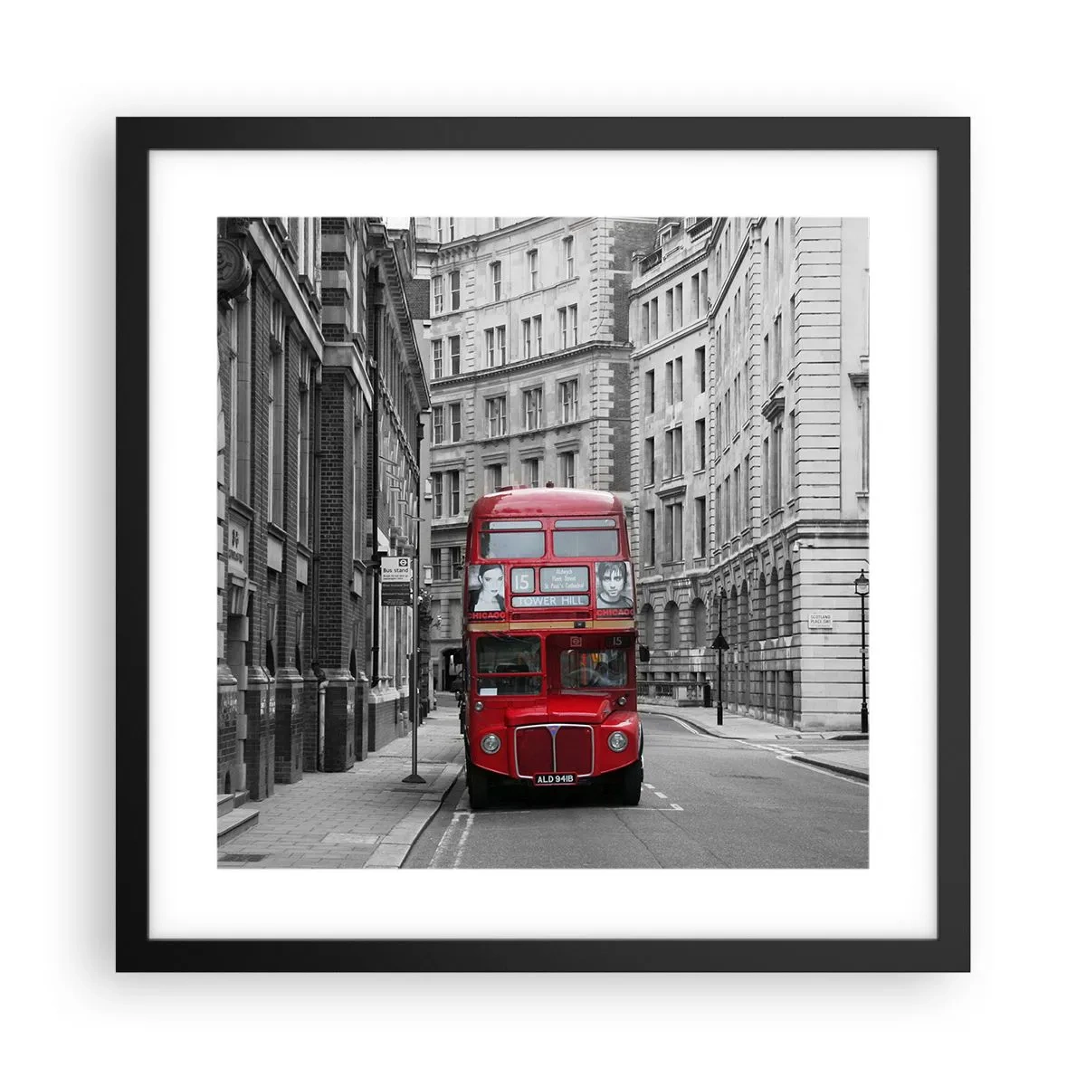 Plakat w czarnej ramie - Codzienność nie musi być szara - 40x40 cm