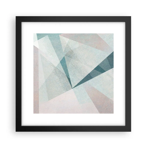 Plakat w czarnej ramie - Spokojnie choć dynamicznie - 30x30 cm