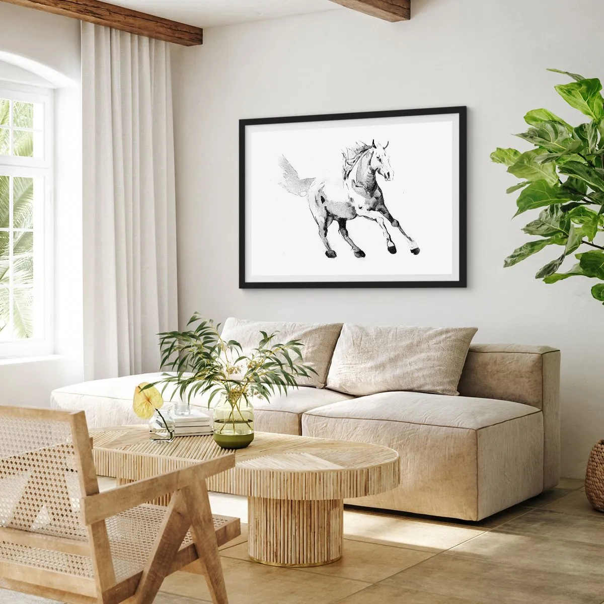 Plakat w czarnej ramie - Nieujarzmiona dusza - 50x40 cm