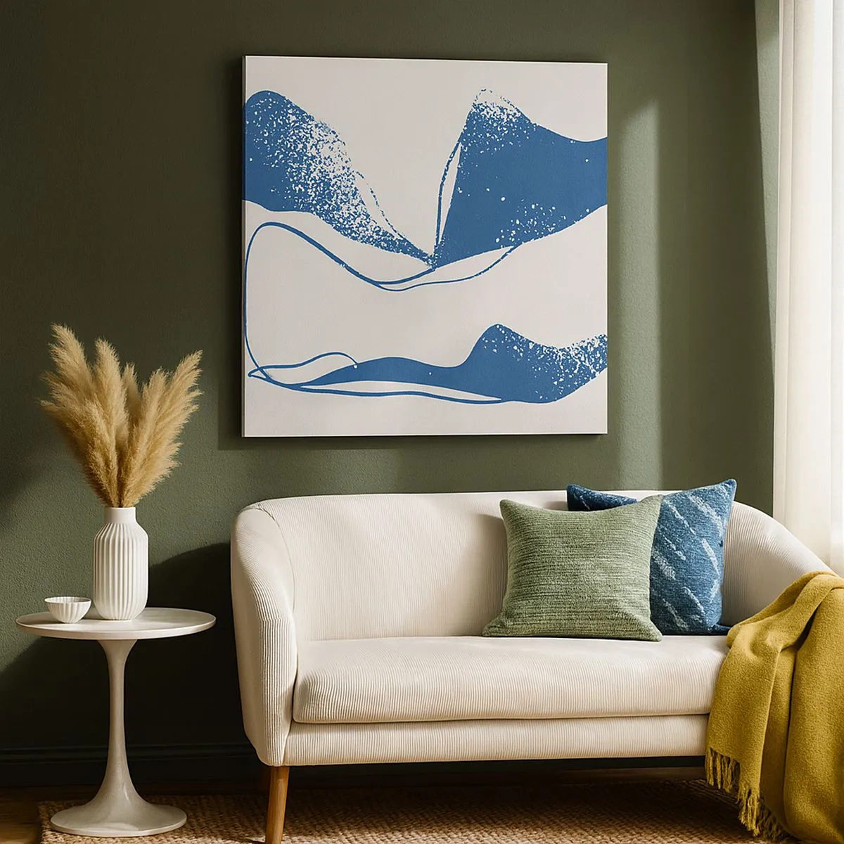 Obraz na płótnie - Abstrakcja uskrzydlona - 30x30 cm