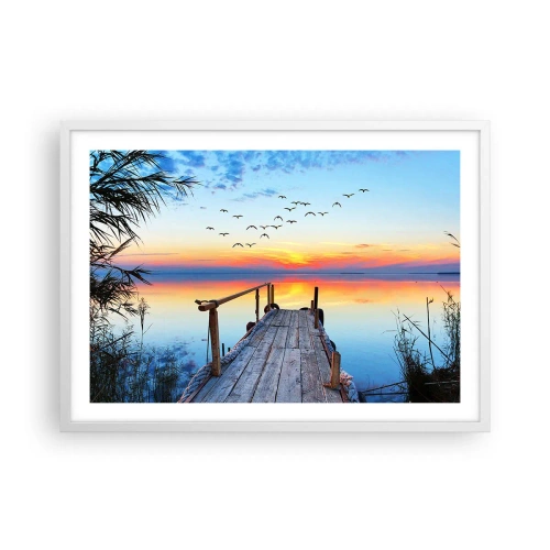 Plakat w białej ramie - Pora wracać… - 70x50 cm