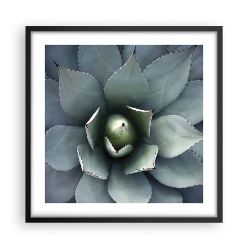 Plakat w czarnej ramie - Wabi i przestrzega - 50x50 cm