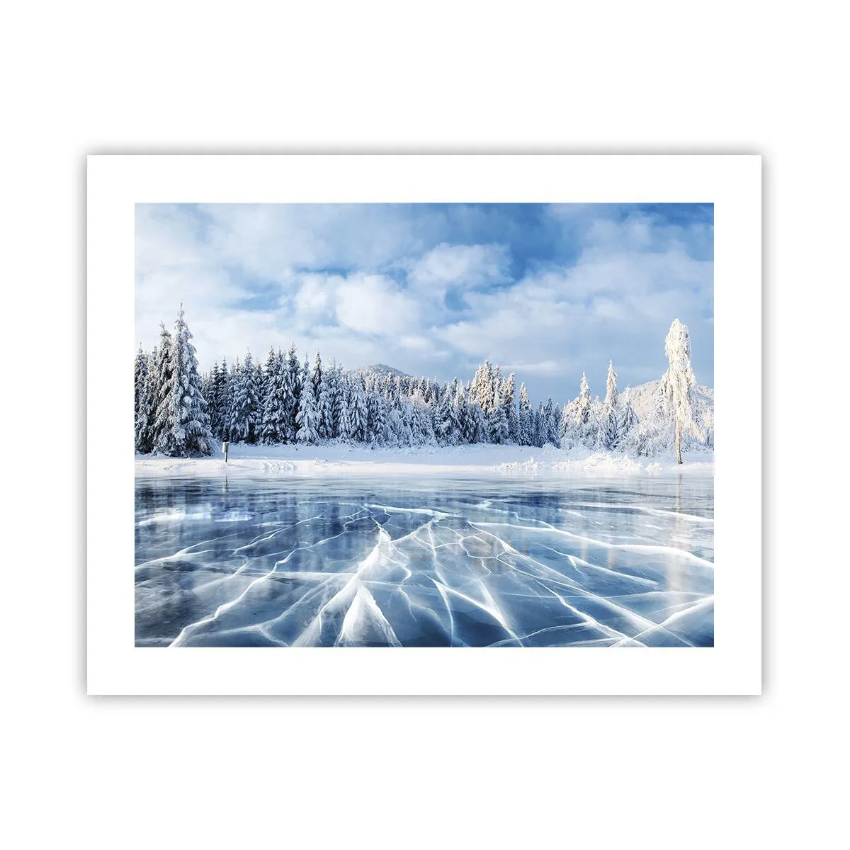 Plakat - Olśniewający i krystaliczny widok - 50x40 cm