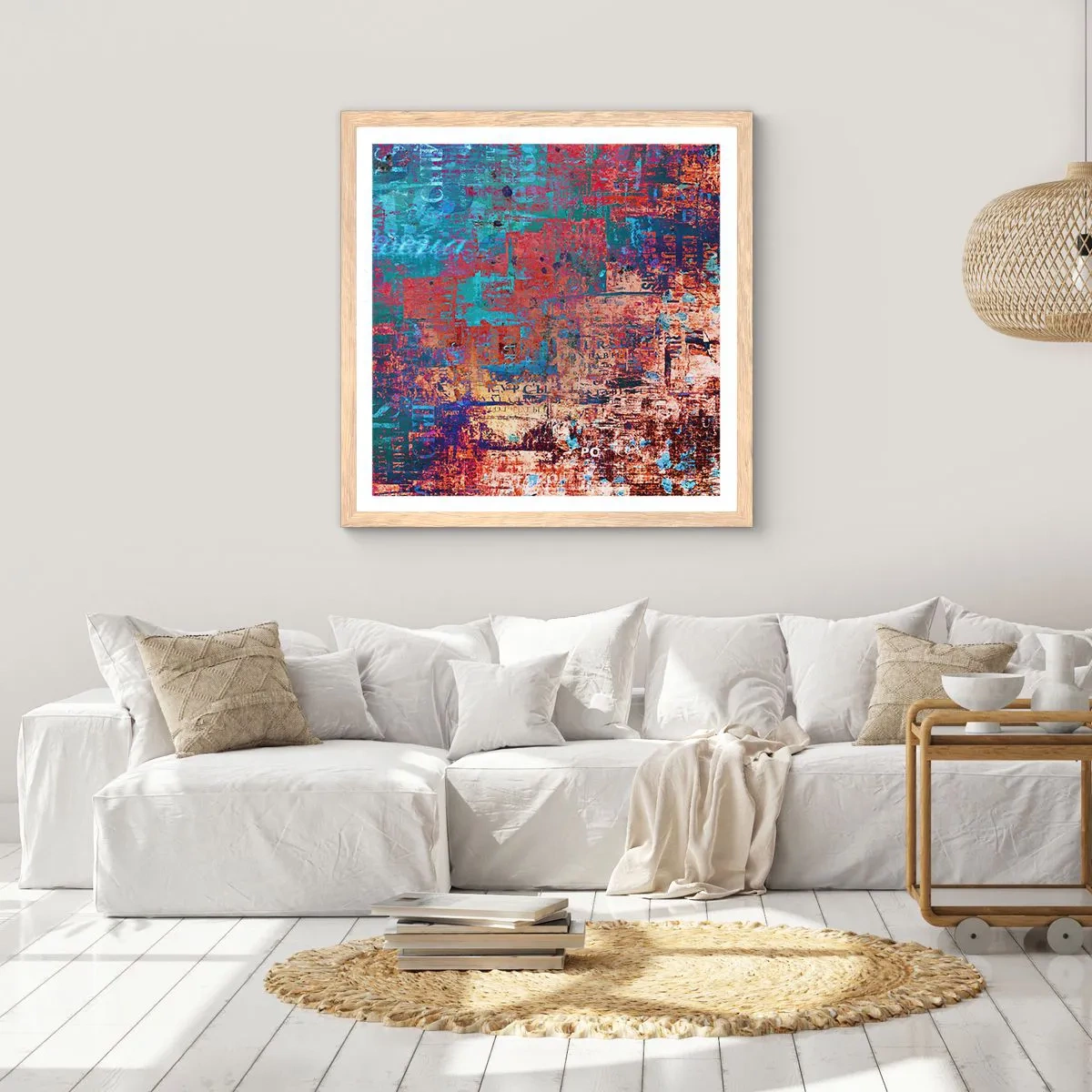 Plakat w ramie jasny dąb - Pamięć i niepamięć - 30x30 cm