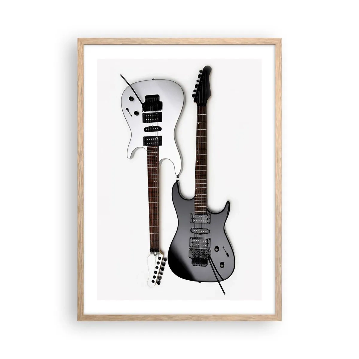 Plakat w ramie jasny dąb - Harmonia kształtów - 50x70 cm