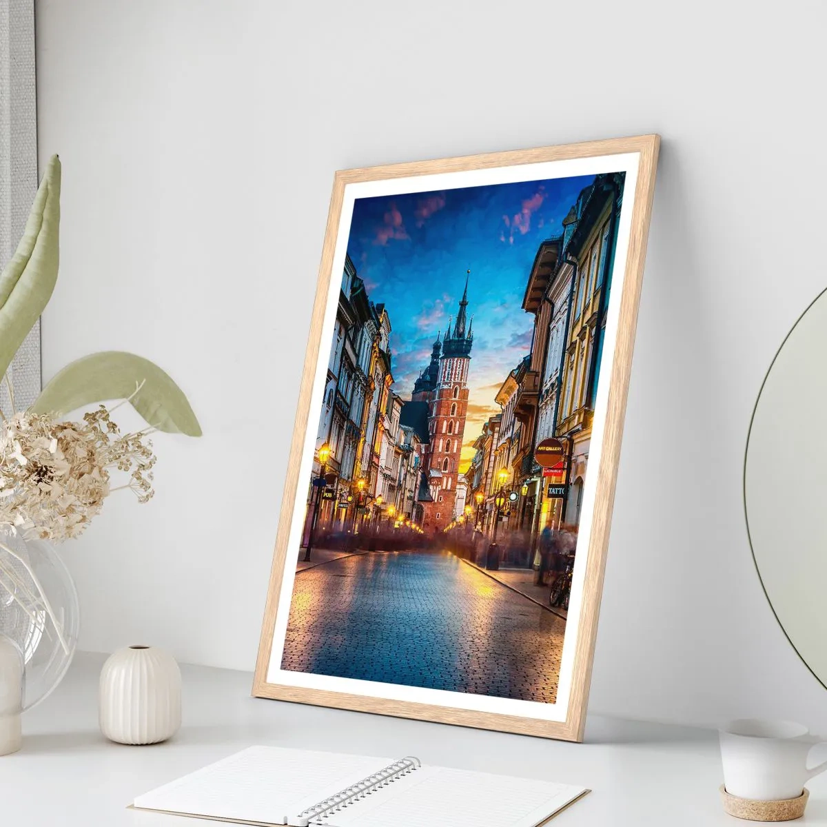 Plakat w ramie jasny dąb - Krakowski czar - 70x100 cm