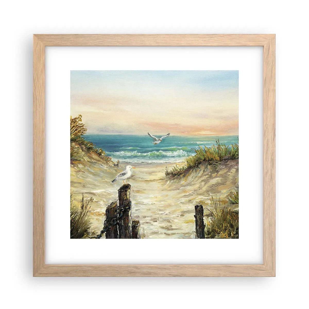 Plakat w ramie jasny dąb - Bezwietrzne zacisze - 30x30 cm