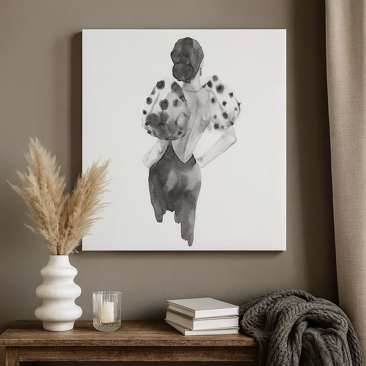 Obraz na płótnie - Przeszła tuż obok - 30x30 cm