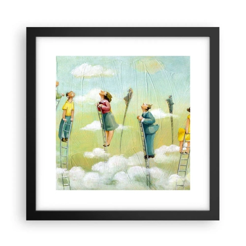 Plakat w czarnej ramie - Za swoim marzeniem - 30x30 cm