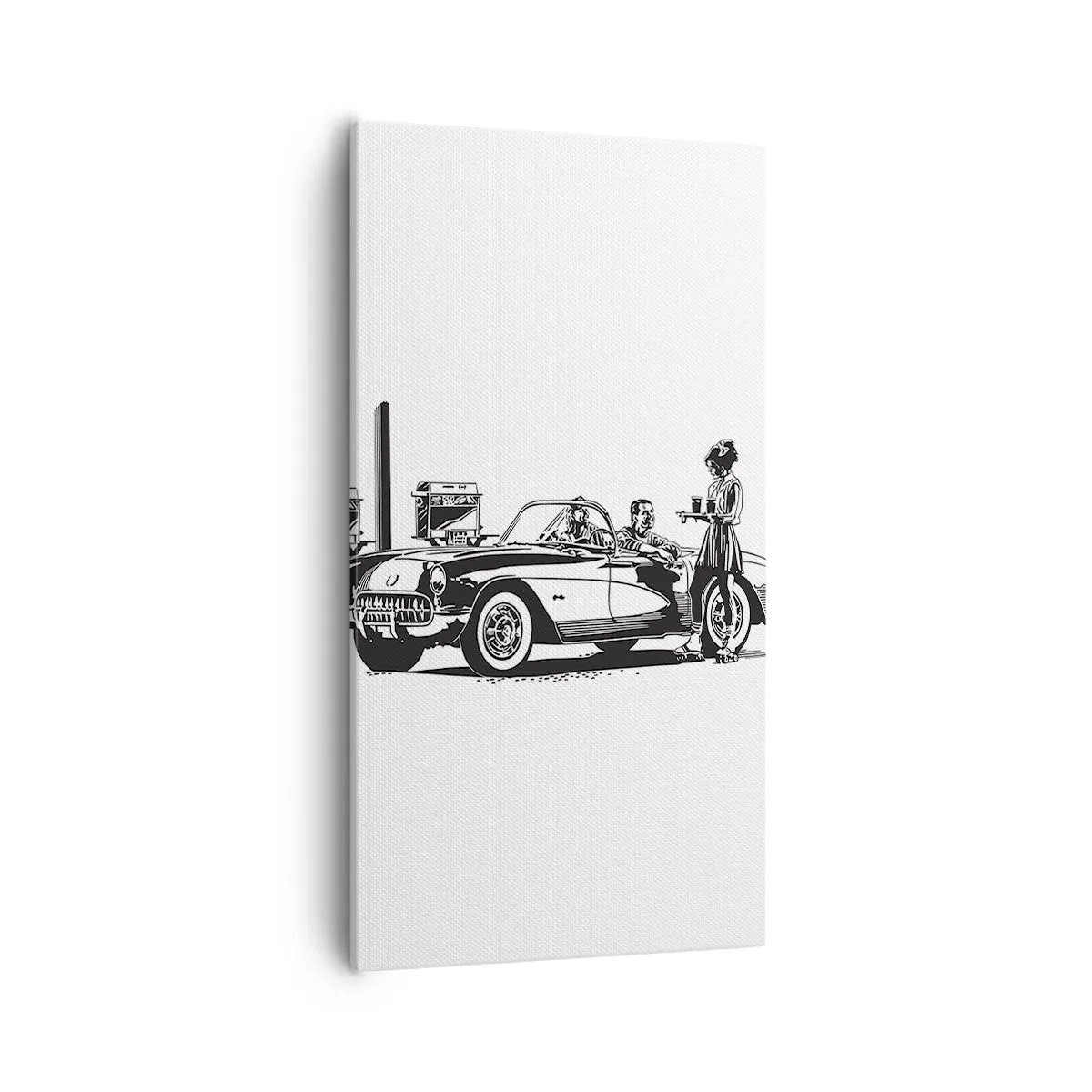 Obraz na płótnie - 60. - beztroska Ameryka - 55x100 cm