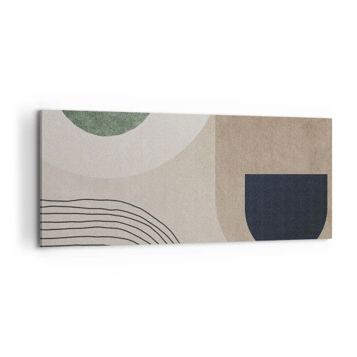 Obraz na płótnie - Łagodność owalu - 100x40 cm