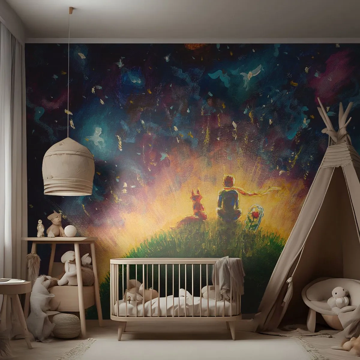 Fototapeta Standard Eco - Miłość i przyjaźń - cały świat - Dla Dzieci, Przyjaźń, Abstrakcja - 500x350 cm