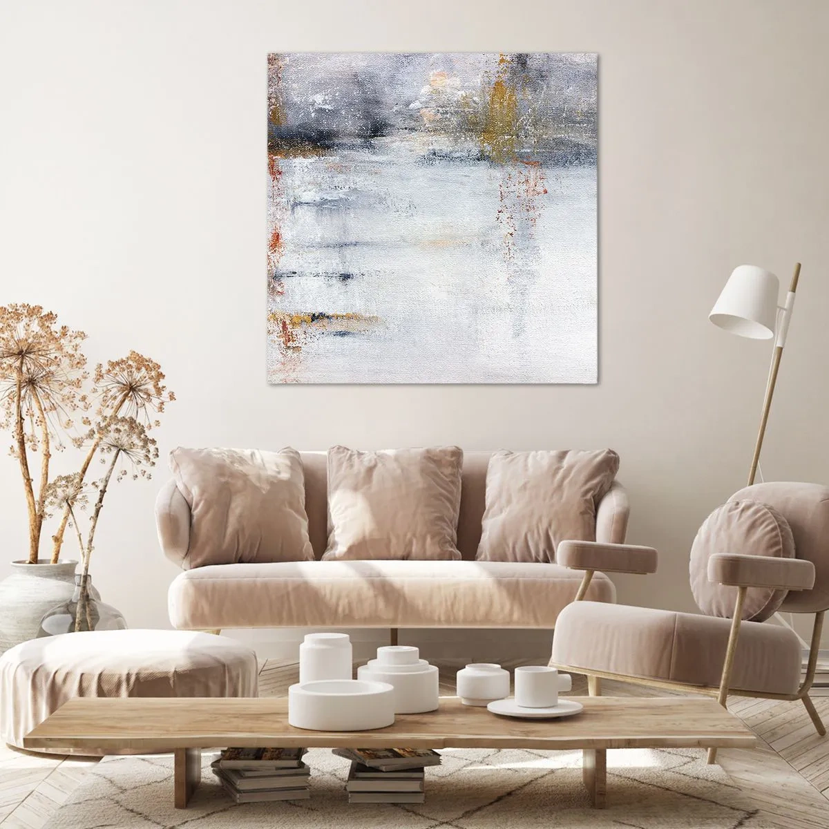 Obraz na płótnie - Za powietrza zasłoną - 70x70 cm