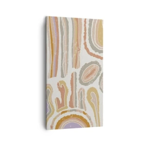 Obraz na płótnie - Barwne przekroje - 45x80 cm