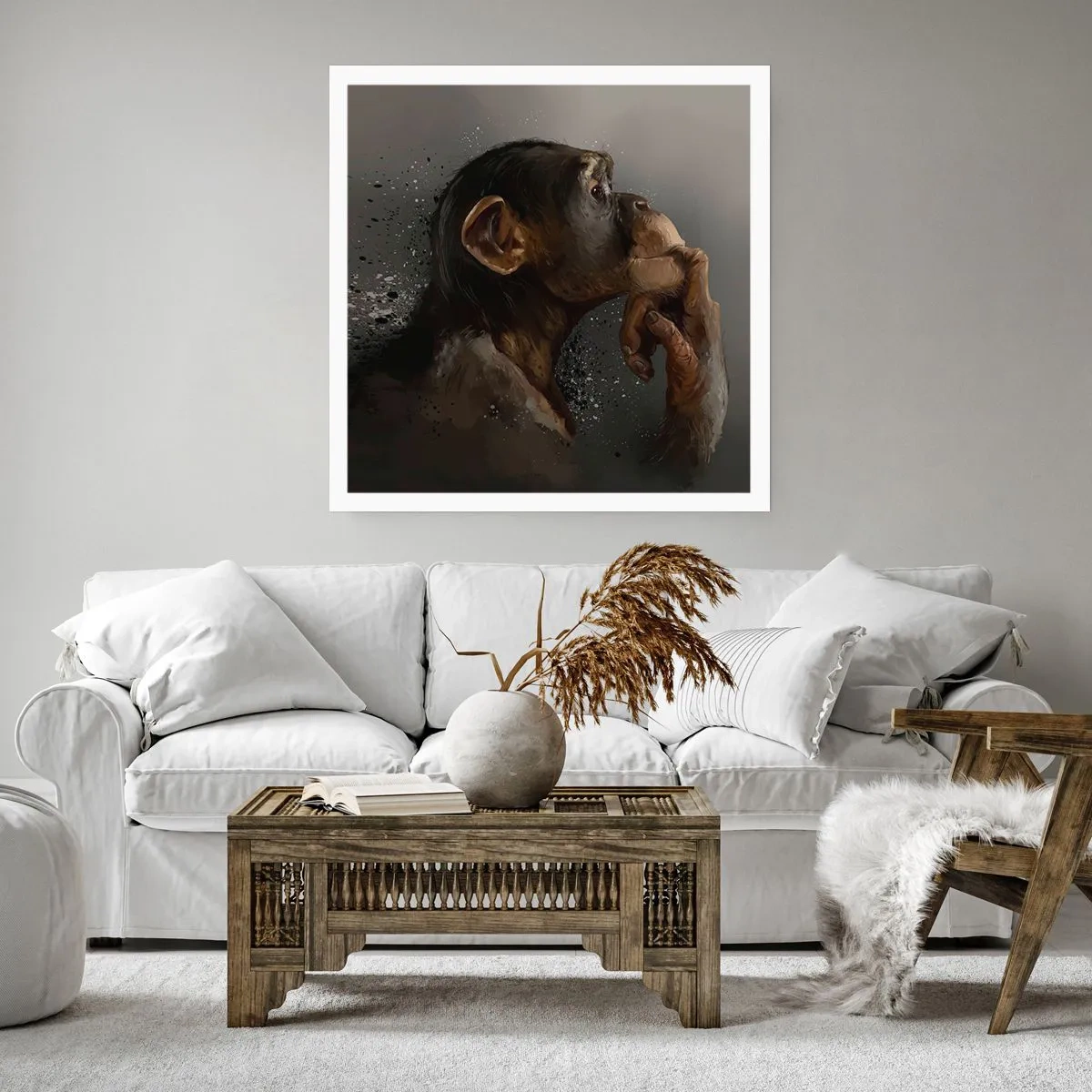 Plakat - Z pewnością myśliciel - 40x40 cm