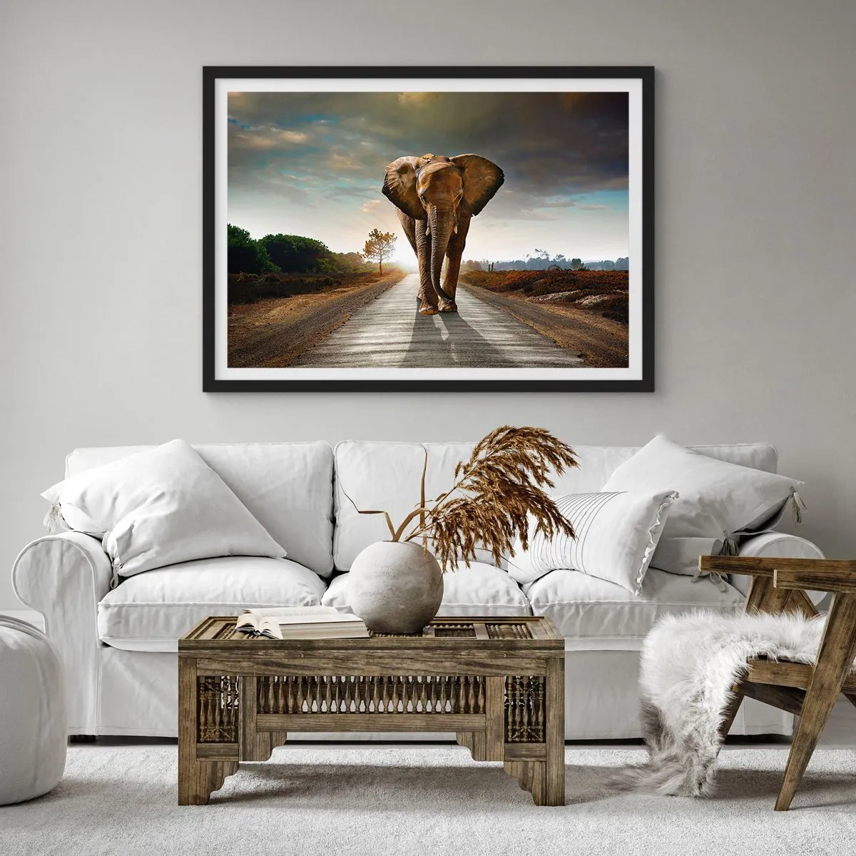 Plakat w czarnej ramie - I wcale nie w składzie porcelany - 40x30 cm