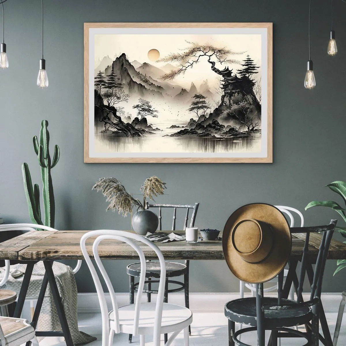 Plakat w ramie jasny dąb - Niepowtarzalny urok orientu - 91x61 cm