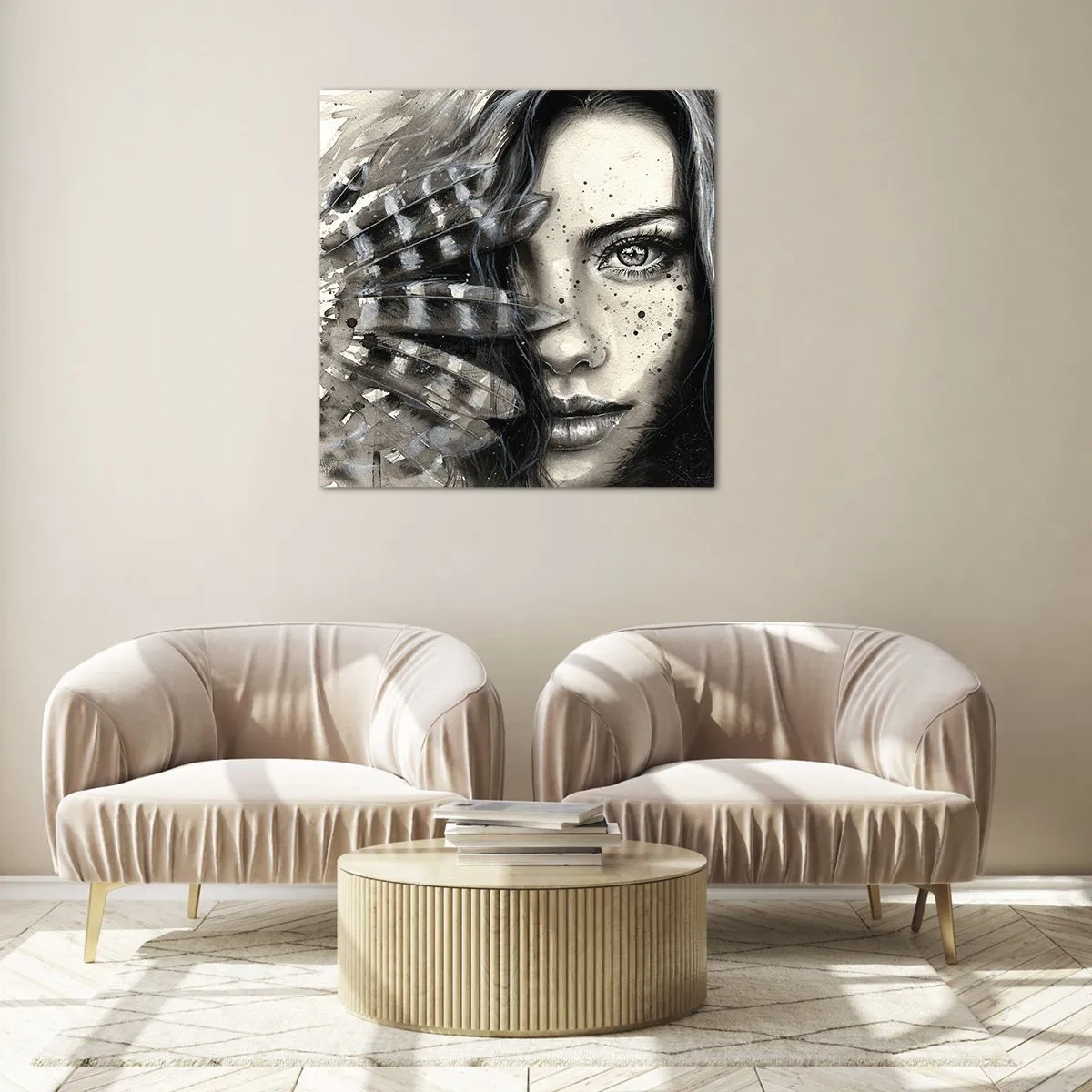 Obraz na szkle - Dzika piękność - 60x60 cm