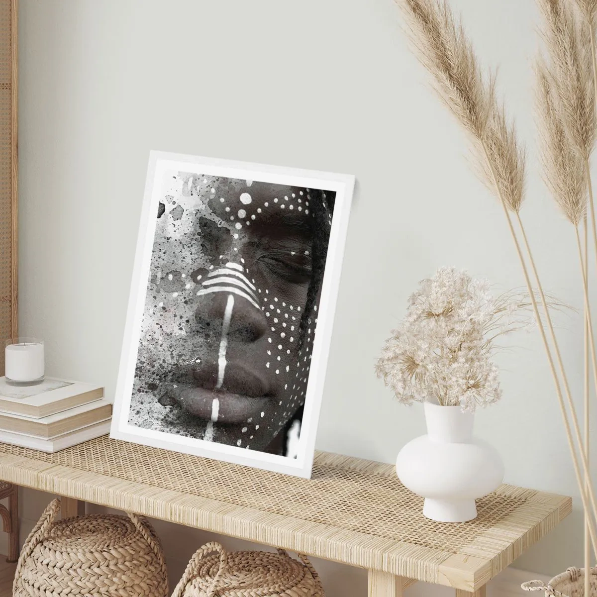 Plakat w białej ramie - Odkryj pierwotnego ducha - 50x70 cm