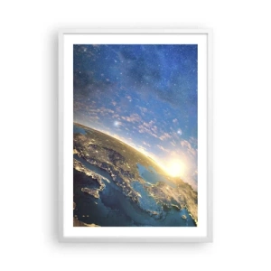 Plakat w białej ramie - Spójrzmy na siebie z dystansu - 50x70 cm