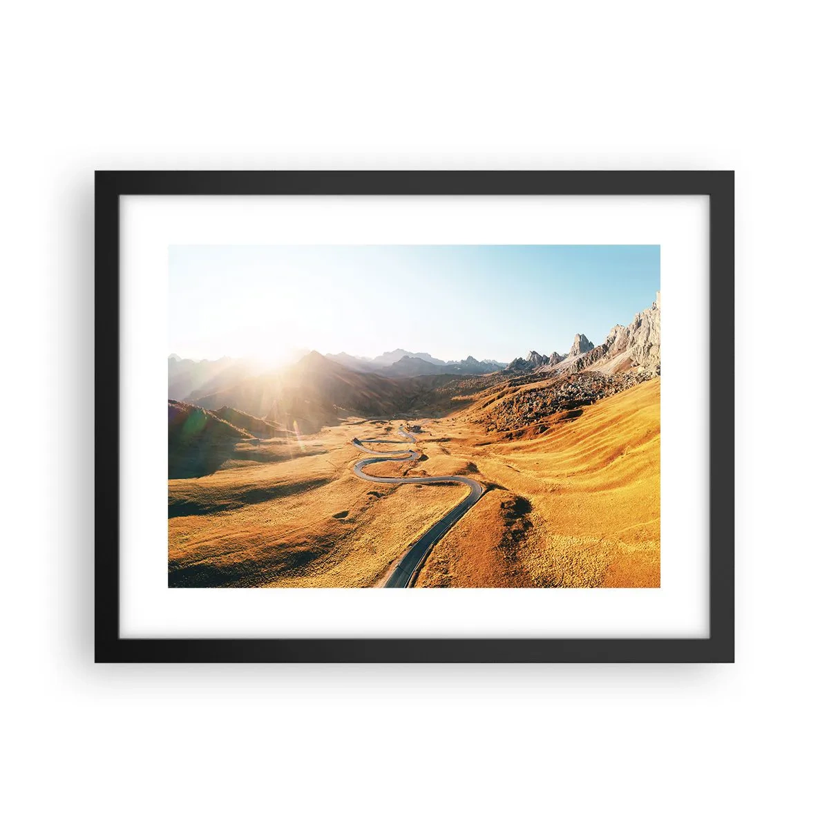 Plakat w czarnej ramie - W złotej dolinie - 40x30 cm