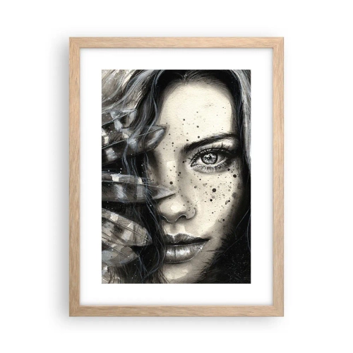 Plakat w ramie jasny dąb - Dzika piękność - 30x40 cm