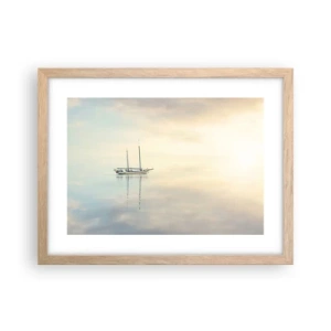 Plakat w ramie jasny dąb - W morzu ciszy - 40x30 cm