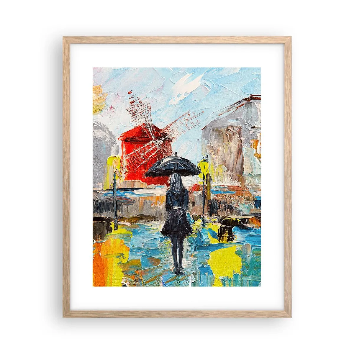 Plakat w ramie jasny dąb - Paryskie legendy - 40x50 cm