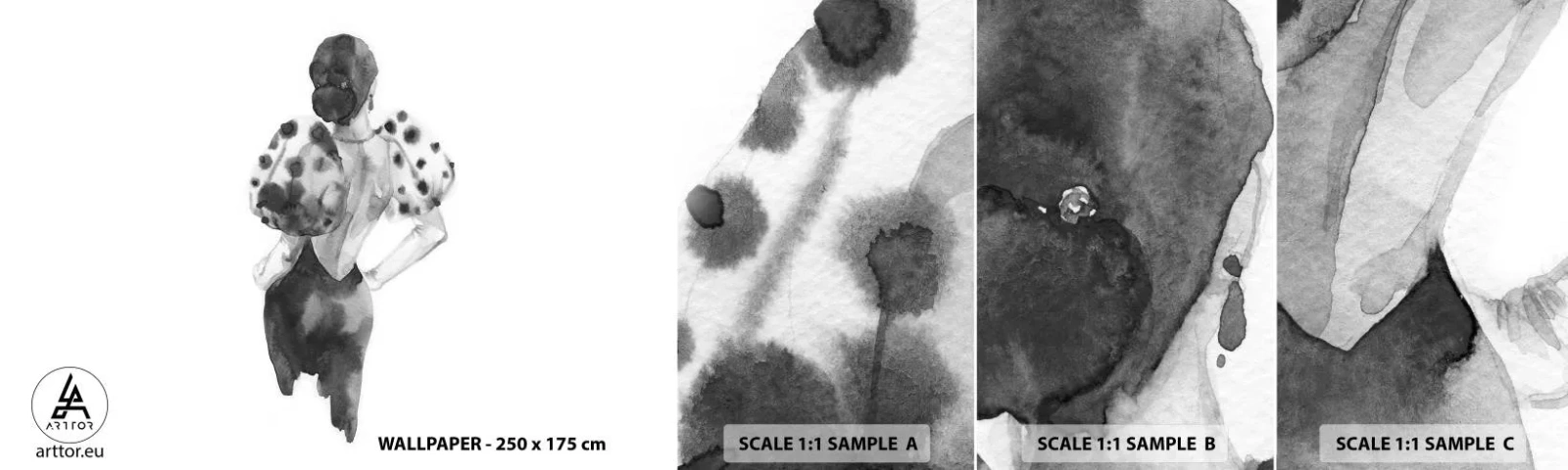 Fototapeta Próbka Samoprzylepna Deluxe Sticker - Przeszła tuż obok - Kobieta, Moda, Modelka - 100x30 cm