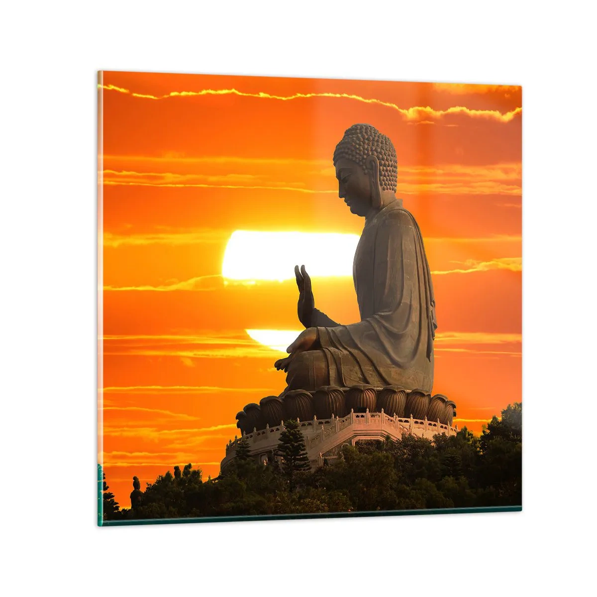 Obraz na szkle - Bez strachu przed światem - 70x70 cm