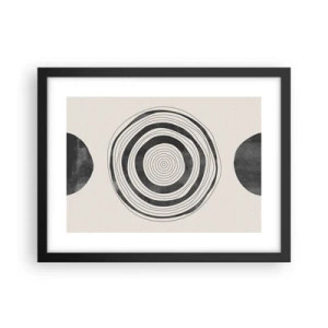 Plakat w czarnej ramie - Ważne to co pomiędzy - 40x30 cm