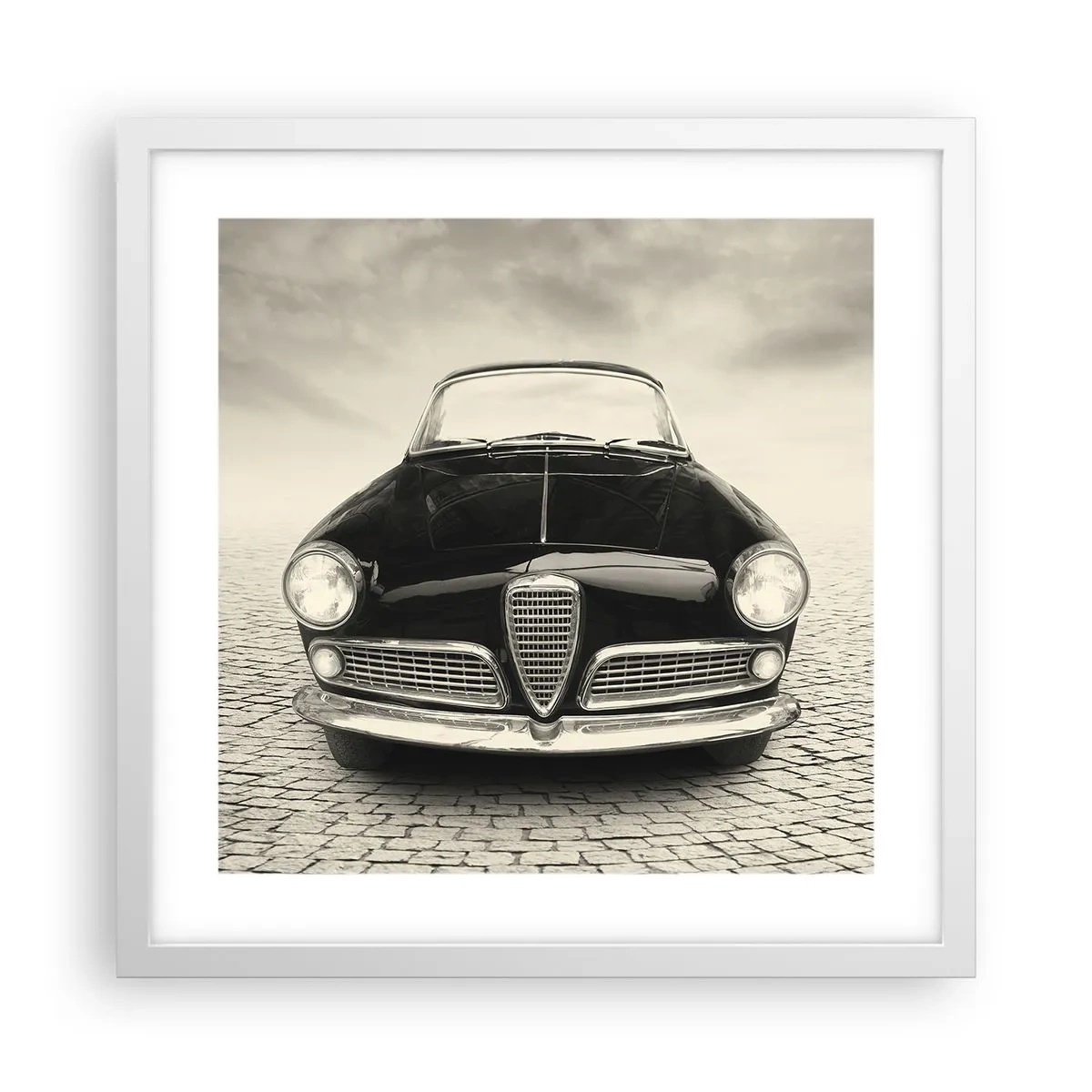 Plakat w białej ramie - I jak mnie nie kochać? - 40x40 cm