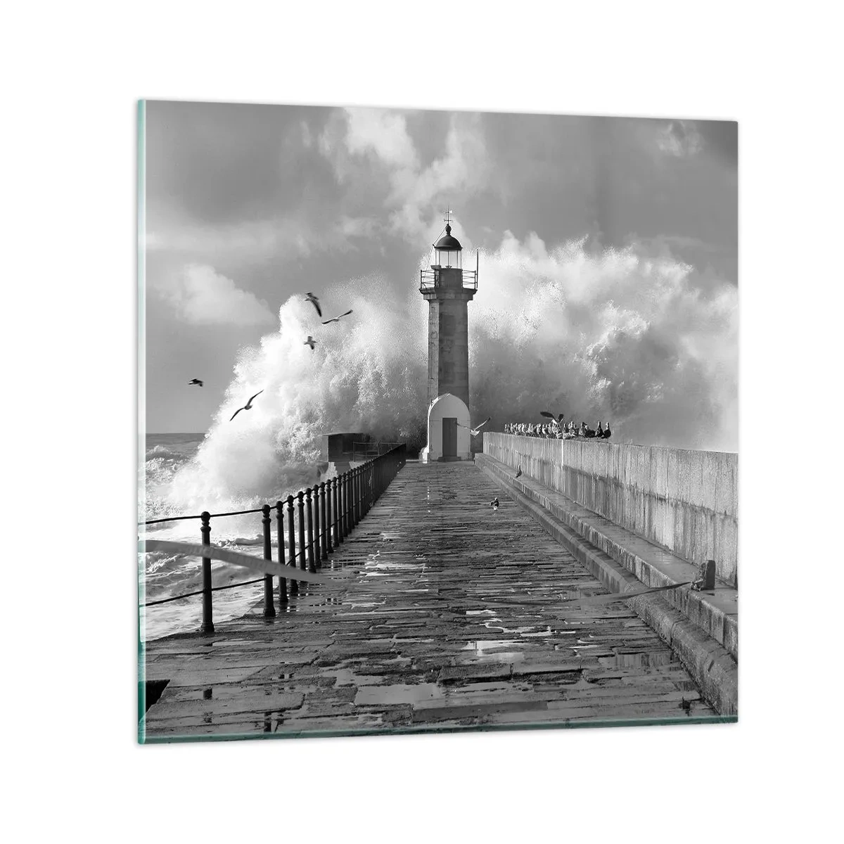 Obraz na szkle - Nieustraszona  - 70x70 cm