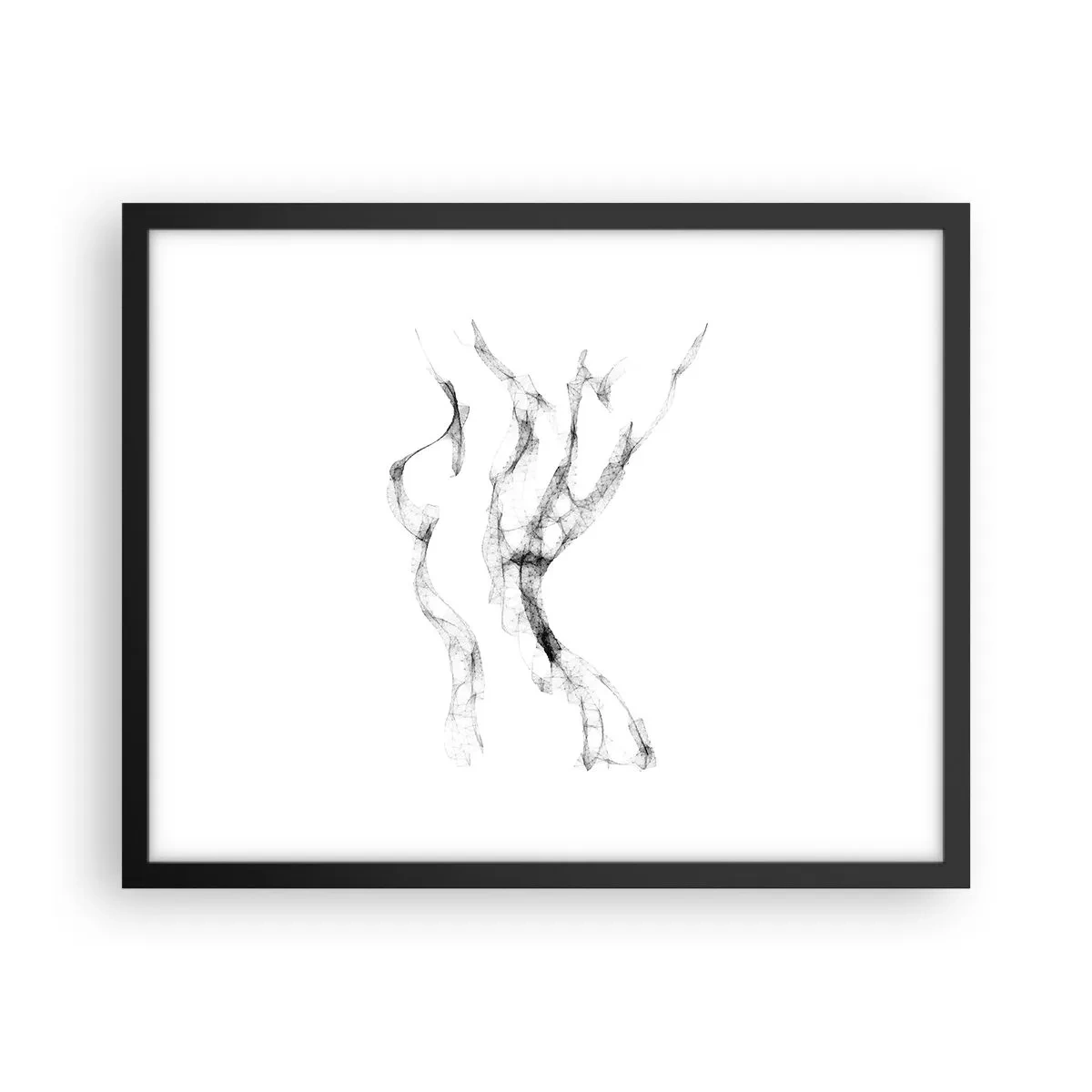 Plakat w czarnej ramie - Piękna i silna - 50x40 cm